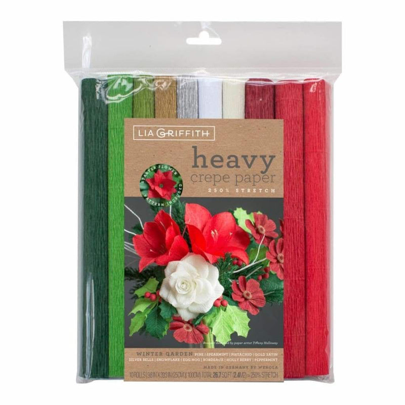 Lia Griffith - Heavy Crepe Paper 10 pack - Winter Garden