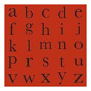 Li'l Davis Designs - Monogram Paper- Red And Blk (Pack Of 10)