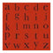 Li'l Davis Designs - Monogram Paper- Red And Blk (Pack Of 10)