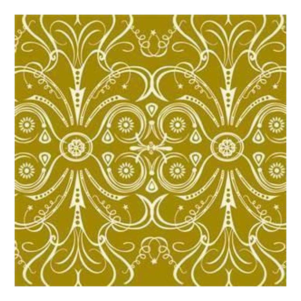 Li'l Davis - Vbilt 12X12 Patterned Paper Swirl Olive (Pack Of 10)