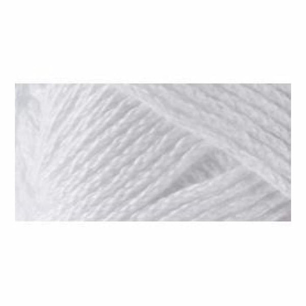 Lion Brand 24/7 Cotton Yarn - White - 3.5oz/100g