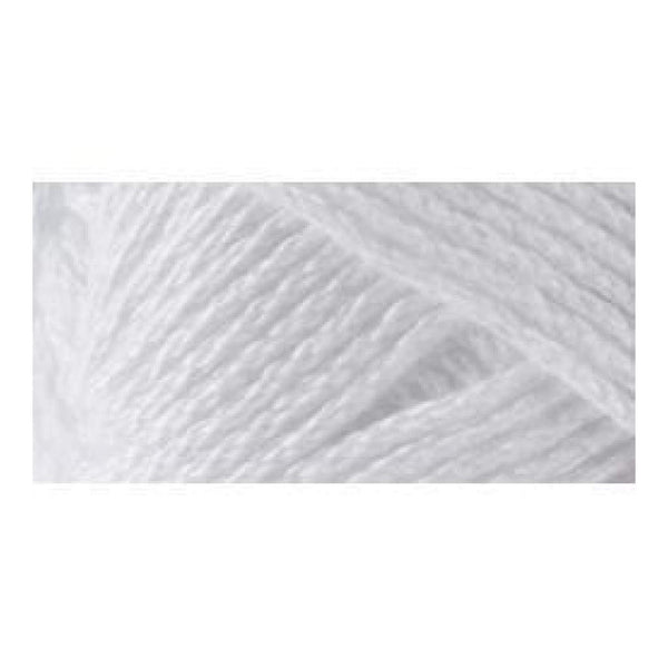 Lion Brand 24/7 Cotton Yarn - White - 3.5oz/100g
