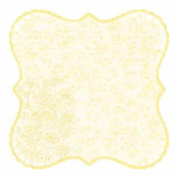 Little Yellow Bicycle - Clothesline - 12X12 Decorative Edge Cardstock With Therm