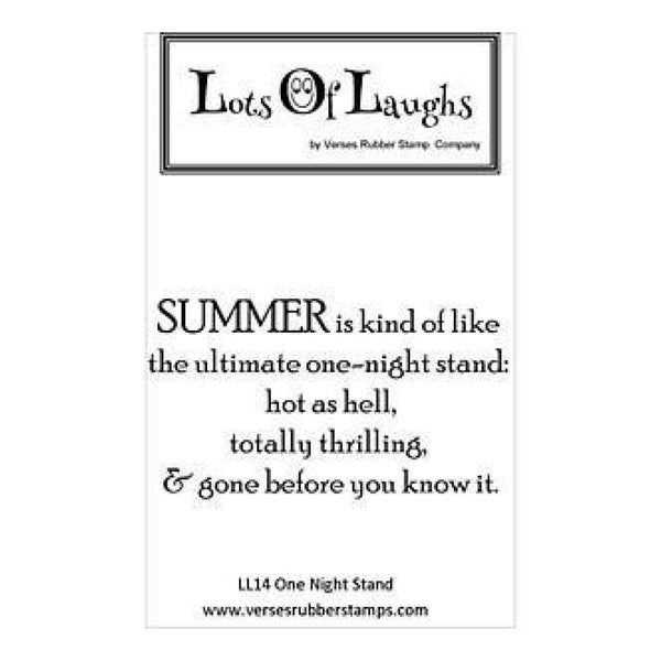 Lots Of Laughs Cling Mounted Stamp 4.5In.X6.5In. One Night Stand
