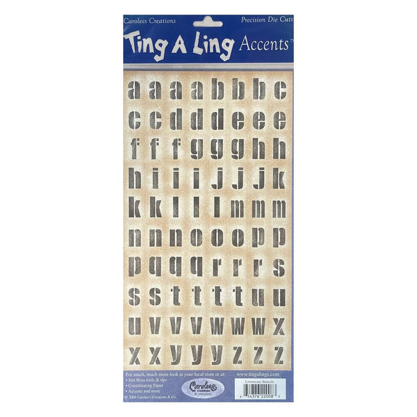 Ting A Ling Accents - Precision Die Cuts - Lowercase Stencils*