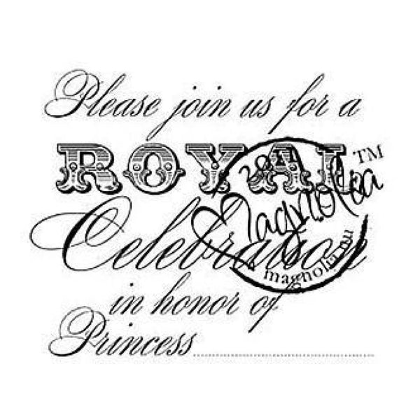 Magnolia-Cling Rubber Stamp  -  Please Join Princess