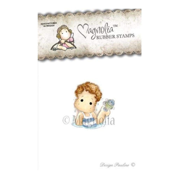 Magnolia Cling Stamps - Sea Breeze - Edwin Catching Fish *