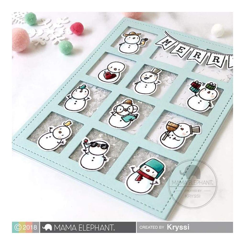 Mama Elephant - Little Snowman Agenda - Creative Cuts Dies