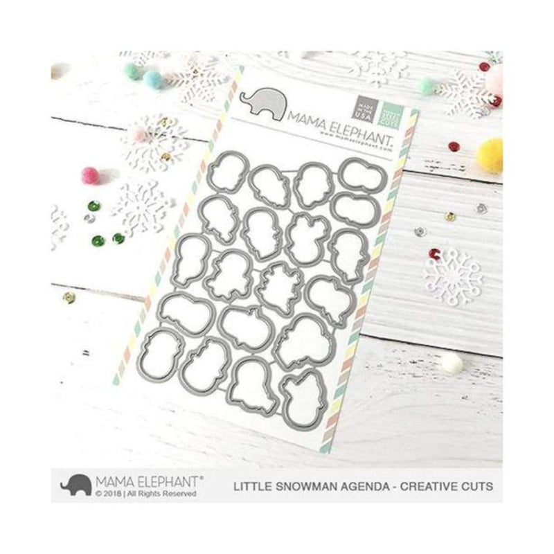 Mama Elephant - Little Snowman Agenda - Creative Cuts Dies*