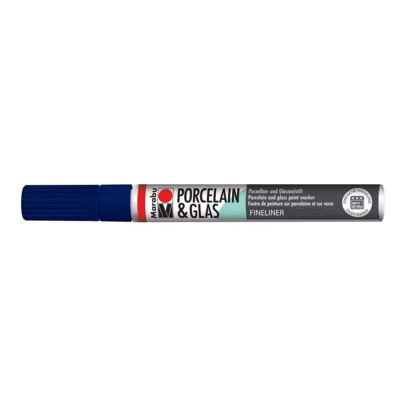 Marabu Porcelain & Glass Painter 0.8mm Tip - Night Blue