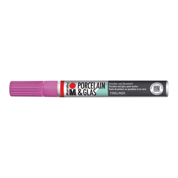 Marabu Porcelain & Glass Painter 0.8mm Tip - Raspberry