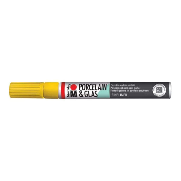 Marabu Porcelain & Glass Painter 0.8mm Tip - Sunshine Yellow