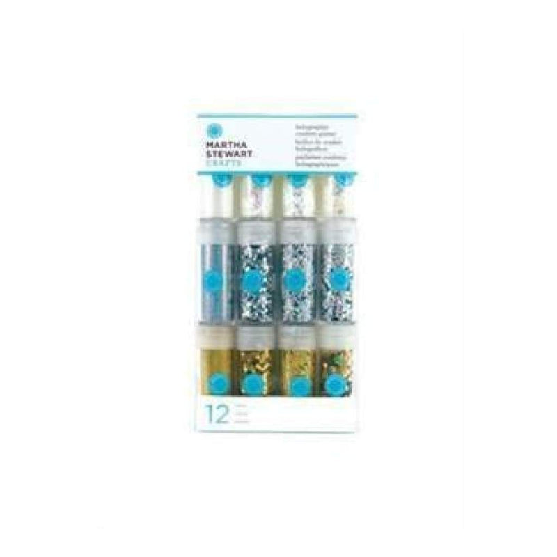 Martha Stewart - Glitter Set - Holographic Multi Media White/Metallic 12Pk