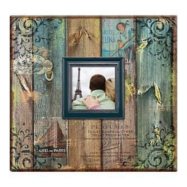 Mbi Vintage Travel Post Bound Album W/Window 12 Inch X12 Inch