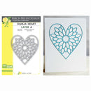 Memory Box - Birch Press Designs Die Layer Sets - Dahlia Heart Layer Set