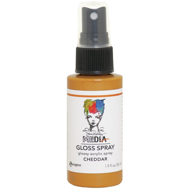 Dina Wakley Media Gloss Sprays 2oz - Cheddar