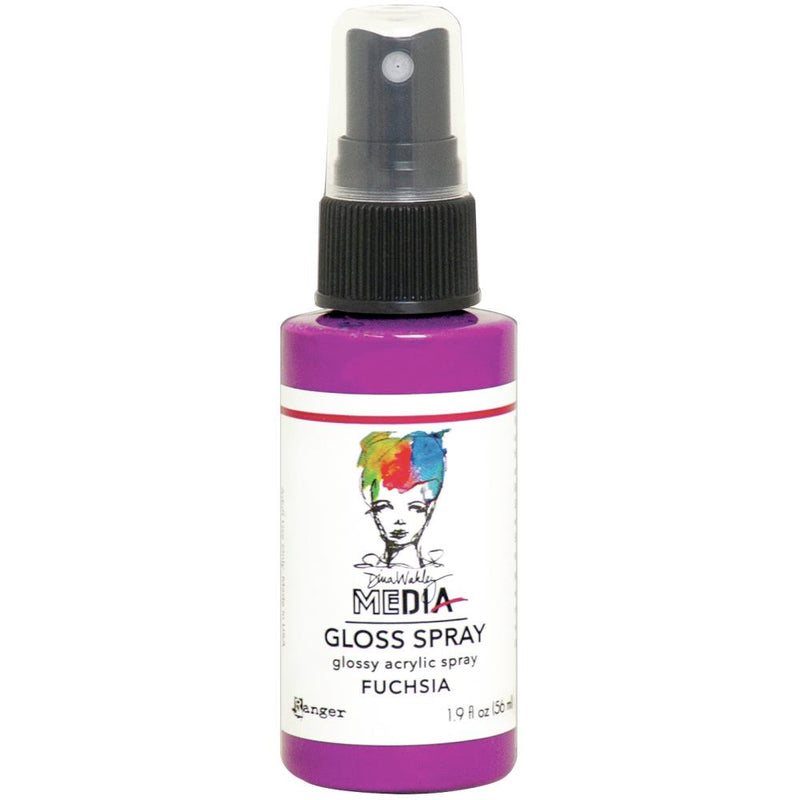 Dina Wakley Media Gloss Sprays 2oz - Fuchsia