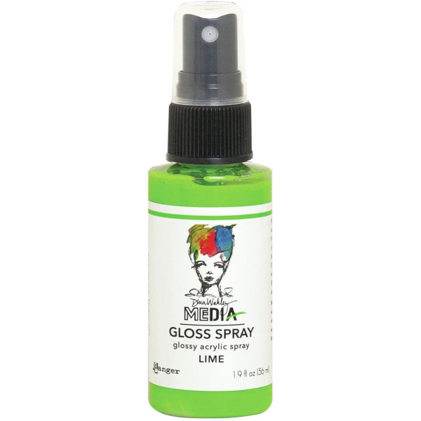 Dina Wakley Media Gloss Sprays 2oz - Lime