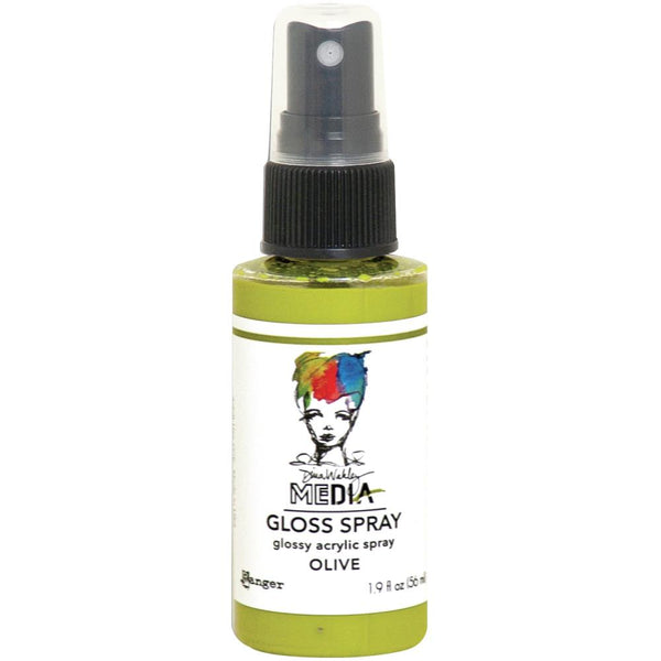 Dina Wakley Media Gloss Sprays 2oz - Olive*