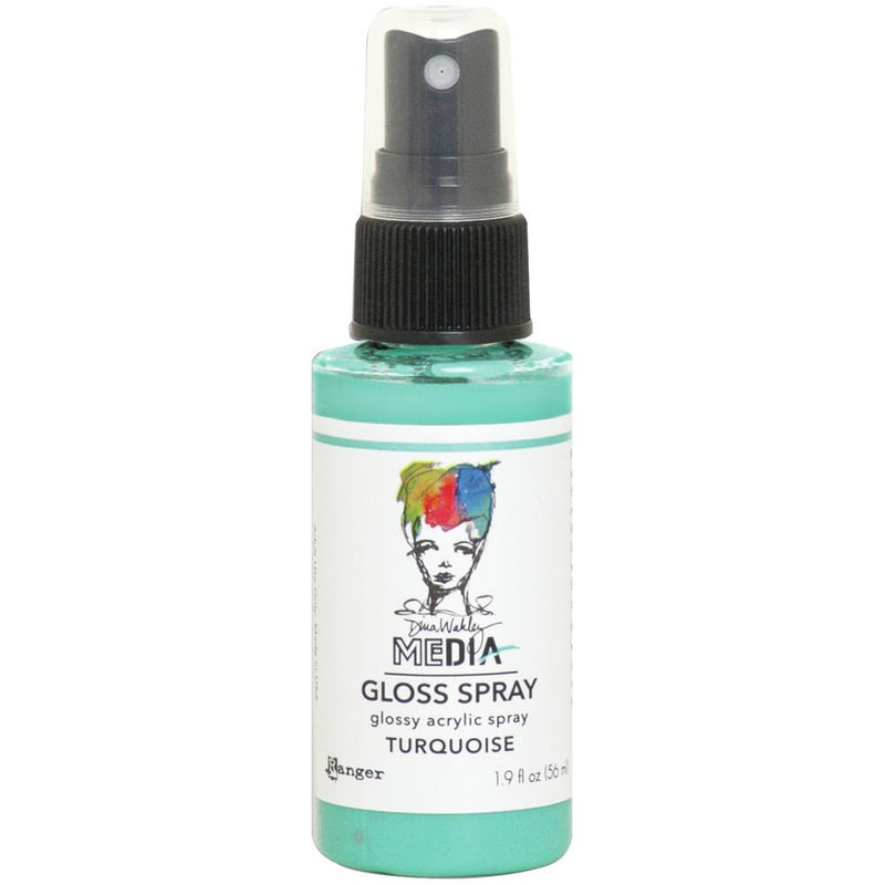 Dina Wakley Media Gloss Sprays 2oz - Turquiose