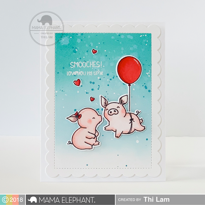 Mama Elephant - Hogs and Kisses - Creative Cuts*