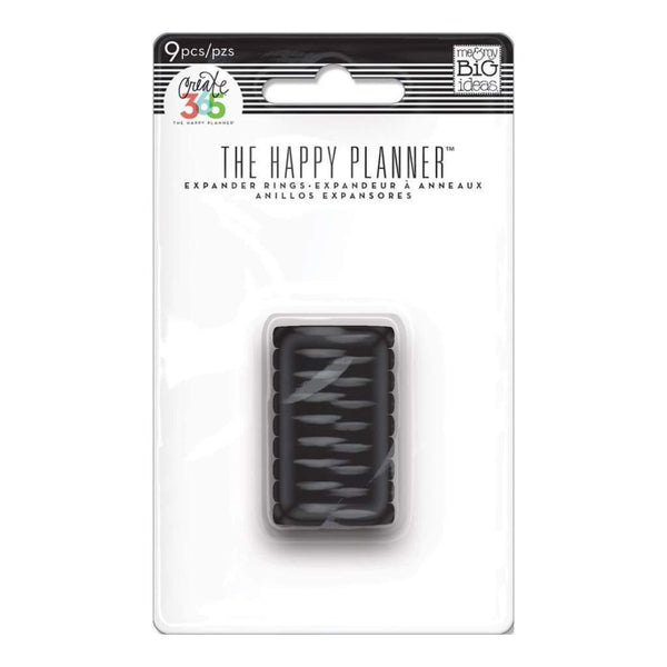 Me & My Big Ideas-Create 365 Planner Expander Rings: Black .75"