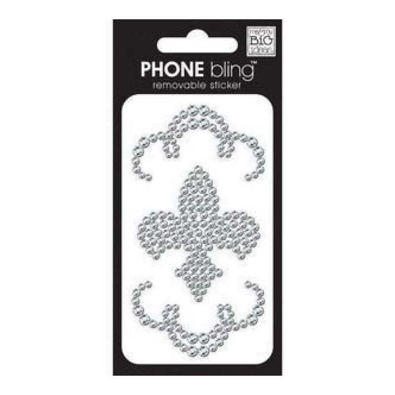 Me & My Big Ideas - Phone Bling Stickers Fleur De Lies Clear