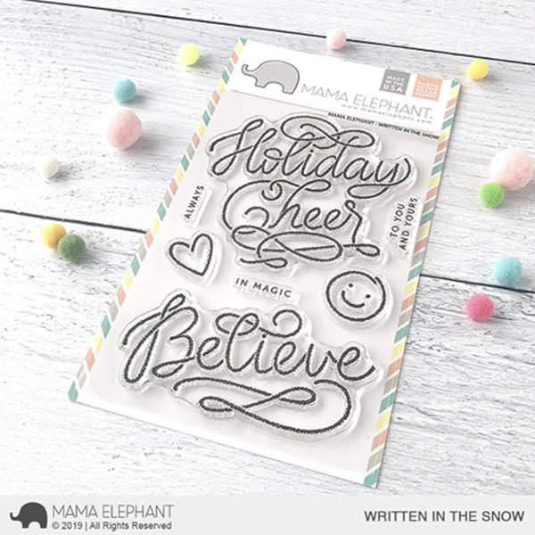Mama Elephant Stamp Set - Written in The Snow*