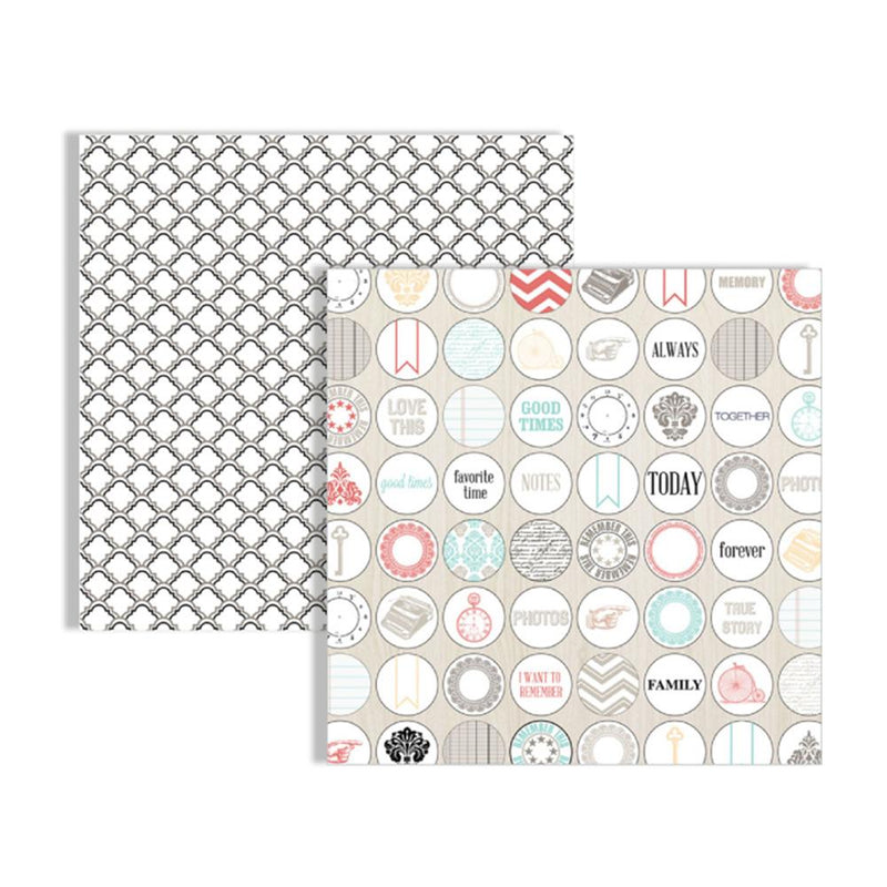 Teresa Collins - Memories Collection - 12 x 12 Double Sided Paper - Dots