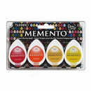 Memento Dew Drop Dye Ink Pads 4 Pack - Camp Fire