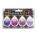 Memento Dew Drop Dye Ink Pads 4 Pack - Juicy Purples