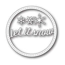 Memory Box Dies - Stitched Let It Snow Circle Frame