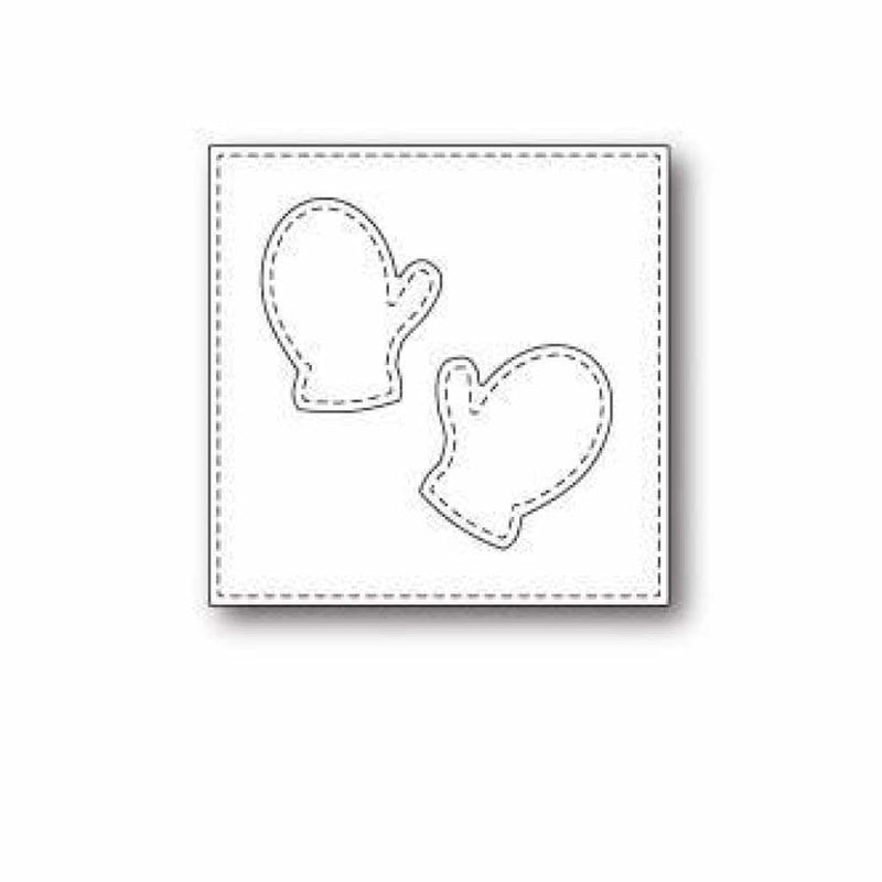 Memory Box PoppyStamps Die - Stitched Mitten Square