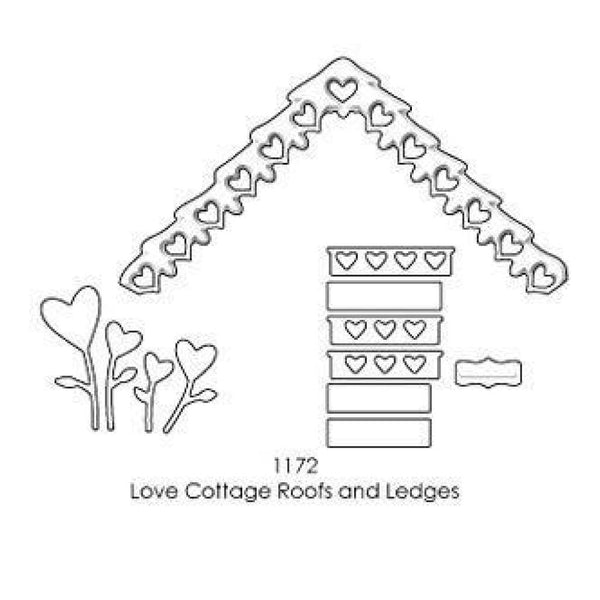 Memory Box - Poppystamps - Love Cottage Roofs And Ledges