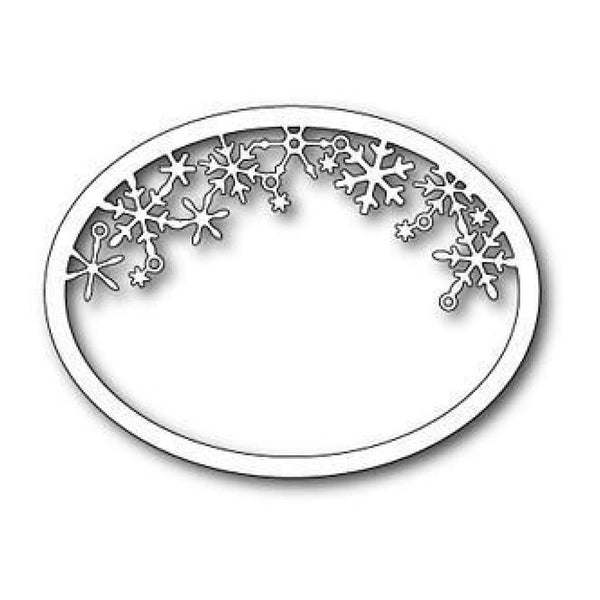 Memorybox - Snowflake Oval Frame Die