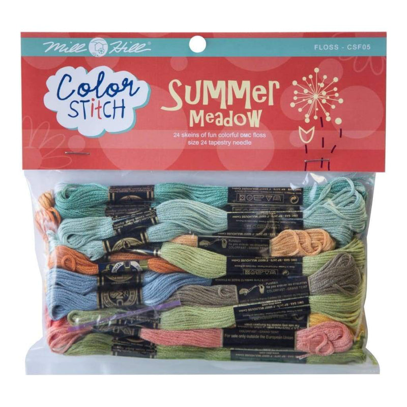 Mill Hill Colour Stitch Floss Starter Pack 24 pack Summer Meadow