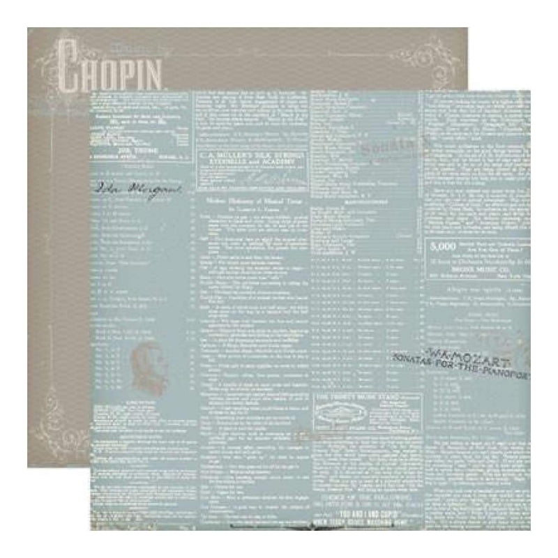 Mini Themes - Melody Of Life Words 12X12 Inch Double-Sided Paper (Pack Of 10)
