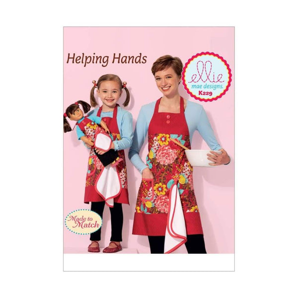 Misses, Girls and 18 Doll Aprons with Detachable Towel S-M-L (Misses & Girls)