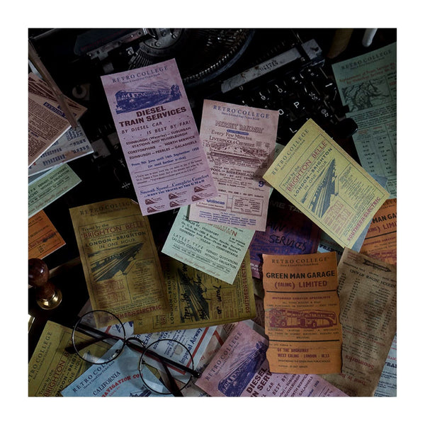 Poppy Crafts Retro College Collection - Ticket Collector - Travel by Bus*