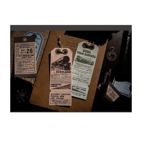 Poppy Crafts Retro Hangtags 10pcs - Air Union*