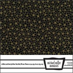 Michael Miller Memories - Maui Bliss Black 12x12 fabric paper (pack of 5)