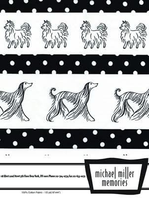 Michael Miller Memories - Half Yard - Paris Pups