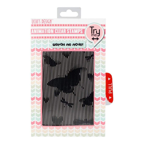 Motion Crafts Animation Clear Stamps & Grid Set Butterflies