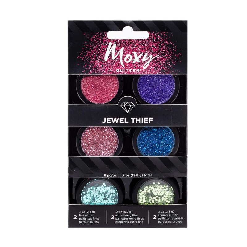 Moxy Glitter Pack, Pot Set - Jewel Thief (6 Piece)