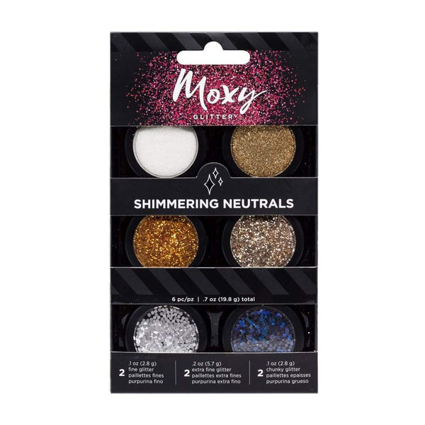 Moxy Glitter Pack, Pot Set - Shimmering Neutrals (6 Piece)