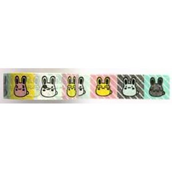 Amazing Value Washi Tape - Cute Bunny Designs in Coloured Boxes - Size: 15mmx10m