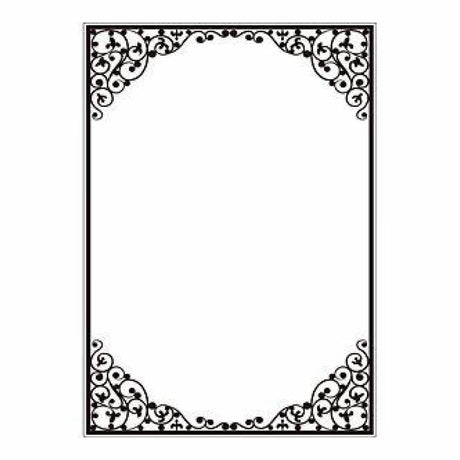 Mpress A4 Embossing Folders - Vine Frame