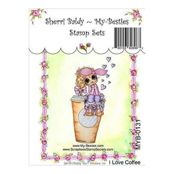 My Besties Clear Stamps 4Inch X6inch  I Love Coffee