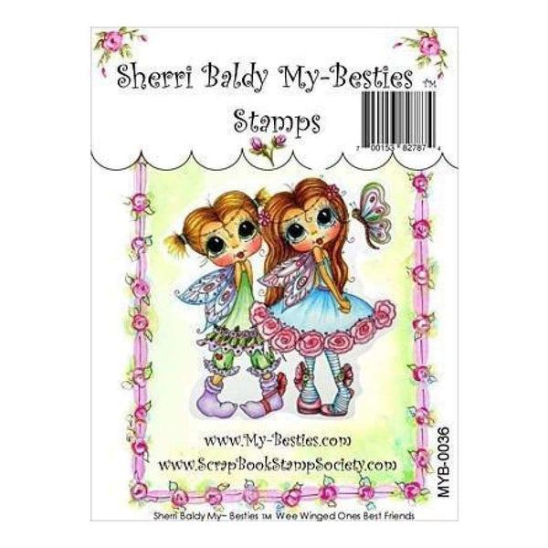 My Besties Clear Stamps 4Inch X6inch  Wee Winged One Best Friends