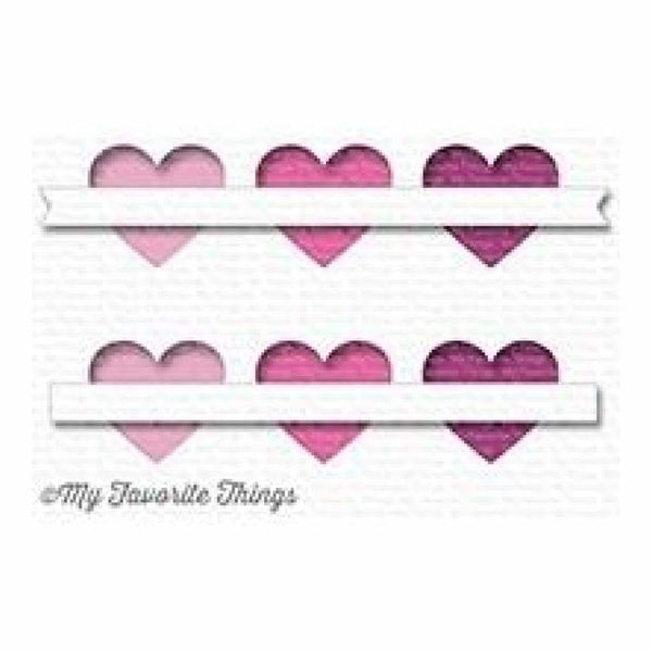 My Favourite Things - Die-namics Hearts in a Row - Horizontal*